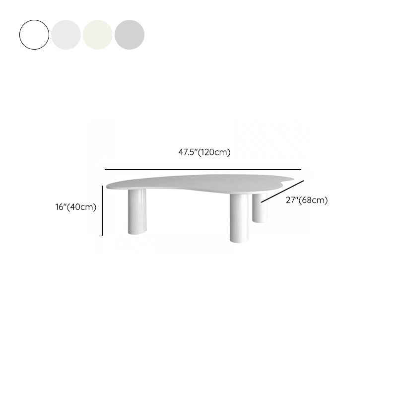 Stone Geometric Contemporary Coffee Table 3 Legs Coffee Table Clearhalo 'Coffee & Accent Tables' 'Coffee Tables' 'coffee_tables' 'furn' 'furn_coffee_tables' 'Furniture' 'Living Room Furniture' 6535741