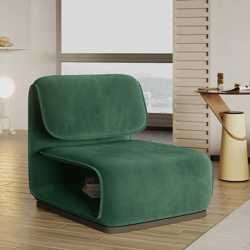 Armless Fixed Back Lounge Chair Modern Living Room Accent Chair Clearhalo 'Accent Chairs' 'accent_chairs' 'Chairs & Seating' 'furn' 'furn_accent_chairs' 'Furniture' 'Living Room Furniture' 6535770