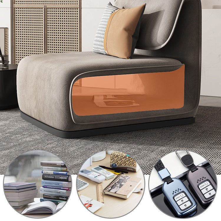 Armless Fixed Back Lounge Chair Modern Living Room Accent Chair Clearhalo 'Accent Chairs' 'accent_chairs' 'Chairs & Seating' 'furn' 'furn_accent_chairs' 'Furniture' 'Living Room Furniture' 6535772