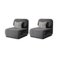 Armless Fixed Back Lounge Chair Modern Living Room Accent Chair Grey Flannel 2 Piece Set Clearhalo 'Accent Chairs' 'accent_chairs' 'Chairs & Seating' 'furn' 'furn_accent_chairs' 'Furniture' 'Living Room Furniture' 6535776