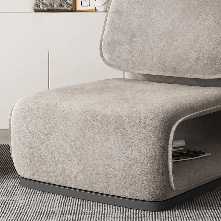 Armless Fixed Back Lounge Chair Modern Living Room Accent Chair Clearhalo 'Accent Chairs' 'accent_chairs' 'Chairs & Seating' 'furn' 'furn_accent_chairs' 'Furniture' 'Living Room Furniture' 6535778