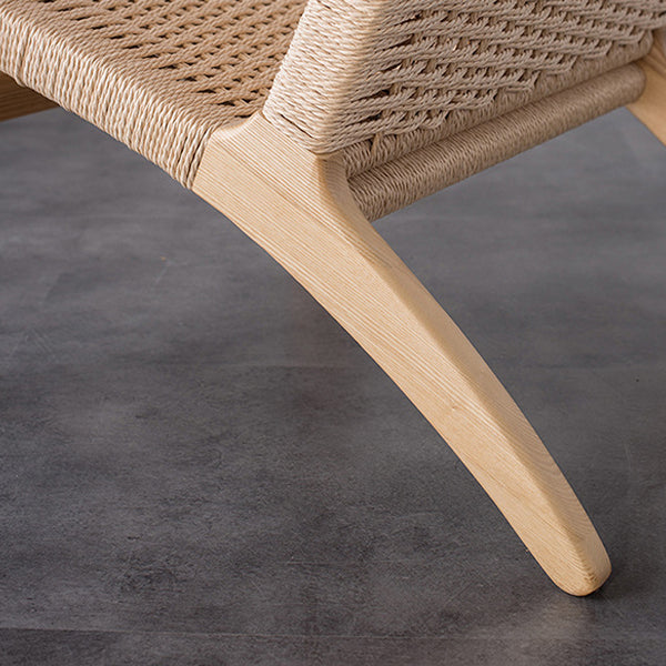 Mid-century Modern Accent Armchair Fixed Back Wood Armchair for Living Room Clearhalo 'Accent Chairs' 'accent_chairs' 'Chairs & Seating' 'furn' 'furn_accent_chairs' 'Furniture' 'Living Room Furniture' 6535825