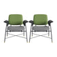 Mid-century Modern Accent Armchair Fixed Back Armchair for Living Room Green Cotton and Linen 2 Piece Set Clearhalo 'Accent Chairs' 'accent_chairs' 'Chairs & Seating' 'furn' 'furn_accent_chairs' 'Furniture' 'Living Room Furniture' 6535840