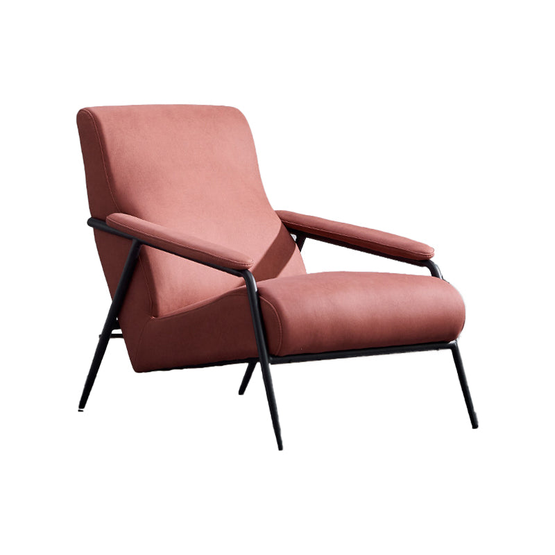 Mid-century Modern Bedroom Accent Armchair Solid Color Arm Chair Clearhalo 'Accent Chairs' 'accent_chairs' 'Chairs & Seating' 'furn' 'furn_accent_chairs' 'Furniture' 'Living Room Furniture' 6535853