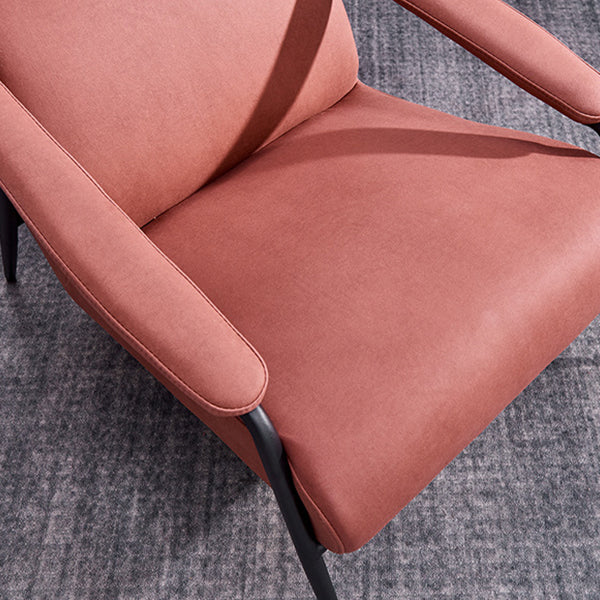 Mid-century Modern Bedroom Accent Armchair Solid Color Arm Chair Clearhalo 'Accent Chairs' 'accent_chairs' 'Chairs & Seating' 'furn' 'furn_accent_chairs' 'Furniture' 'Living Room Furniture' 6535854