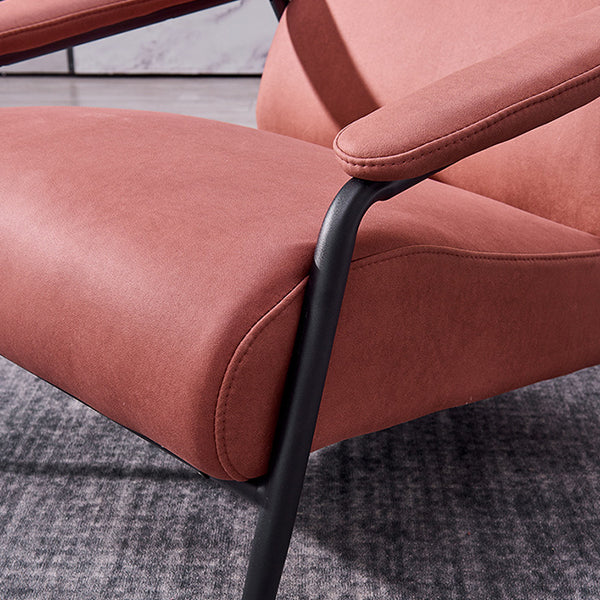 Mid-century Modern Bedroom Accent Armchair Solid Color Arm Chair Clearhalo 'Accent Chairs' 'accent_chairs' 'Chairs & Seating' 'furn' 'furn_accent_chairs' 'Furniture' 'Living Room Furniture' 6535856