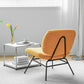 Armless Fixed Back Lounge Chair Modern Slipper Accent Chair for Living Room Clearhalo 'Accent Chairs' 'accent_chairs' 'Chairs & Seating' 'furn' 'furn_accent_chairs' 'Furniture' 'Living Room Furniture' 6535866