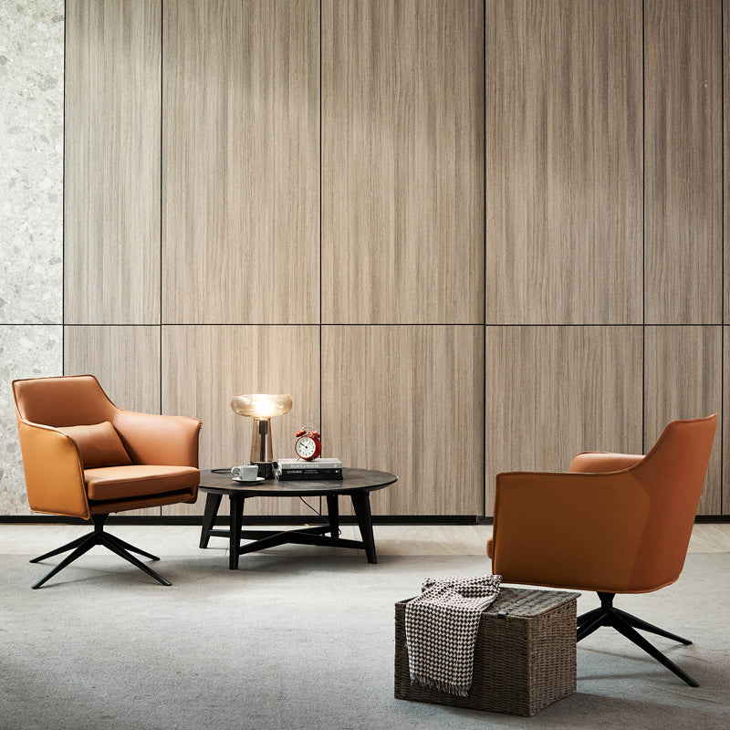 Modern Barrel Accent Chair Spider Solid Color Barrel Chair for Living Room Clearhalo 'Accent Chairs' 'accent_chairs' 'Chairs & Seating' 'furn' 'furn_accent_chairs' 'Furniture' 'Living Room Furniture' 6535943