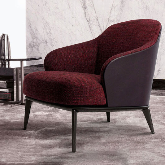 Mid-century Modern Accent Chair Solid Color Fixed Back Armchair Clearhalo 'Accent Chairs' 'accent_chairs' 'Chairs & Seating' 'furn' 'furn_accent_chairs' 'Furniture' 'Living Room Furniture' 6535973