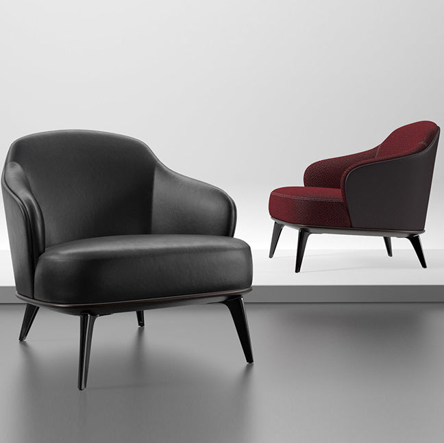 Mid-century Modern Accent Chair Solid Color Fixed Back Armchair Clearhalo 'Accent Chairs' 'accent_chairs' 'Chairs & Seating' 'furn' 'furn_accent_chairs' 'Furniture' 'Living Room Furniture' 6535976