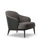 Mid-century Modern Accent Chair Solid Color Fixed Back Armchair Grey Cotton and Linen 1 Piece Clearhalo 'Accent Chairs' 'accent_chairs' 'Chairs & Seating' 'furn' 'furn_accent_chairs' 'Furniture' 'Living Room Furniture' 6535981