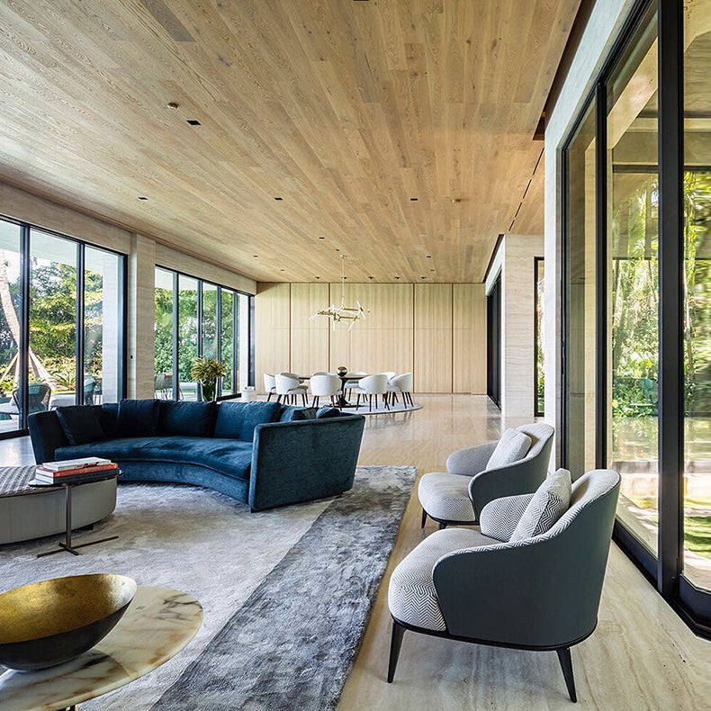 Mid-century Modern Accent Chair Solid Color Fixed Back Armchair Clearhalo 'Accent Chairs' 'accent_chairs' 'Chairs & Seating' 'furn' 'furn_accent_chairs' 'Furniture' 'Living Room Furniture' 6535984