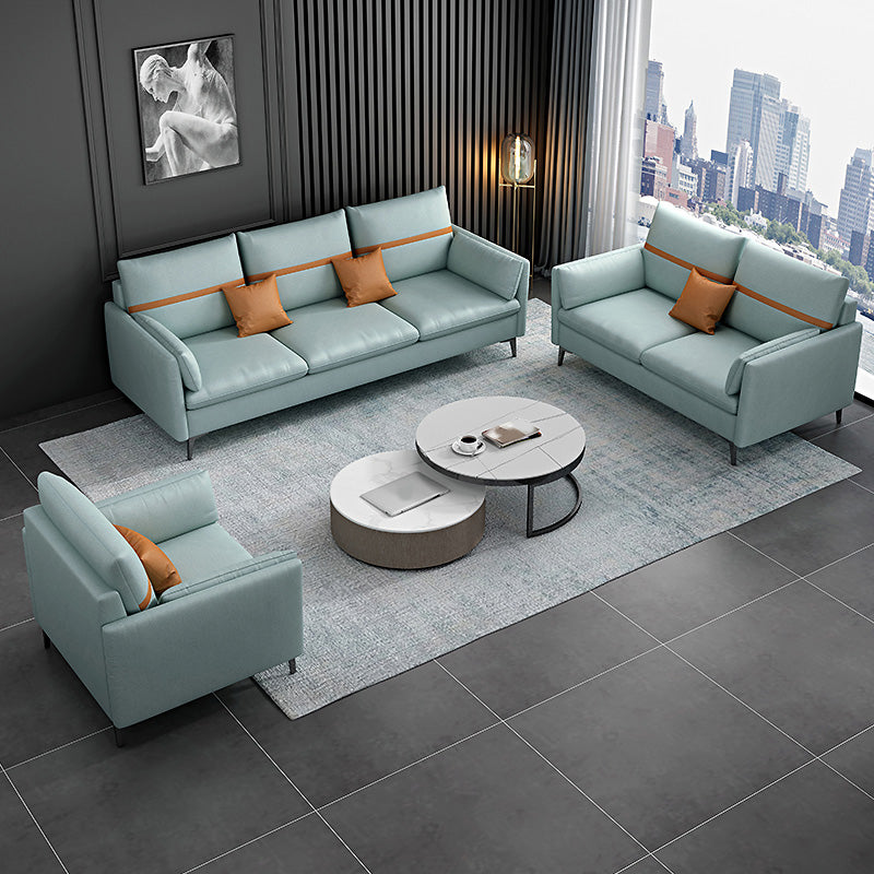 Mid secolo moderno sedute cuscino in cuscino con cuscini in verde