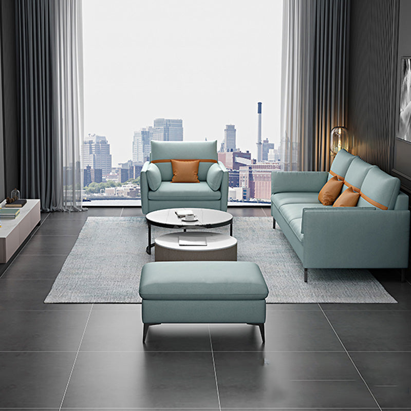 Mid secolo moderno sedute cuscino in cuscino con cuscini in verde