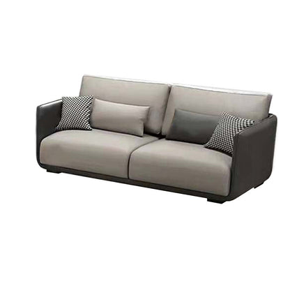 Soupchoir à dos en vrac Sofa moderne du milieu du siècle du siècle en gris