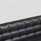 Square Arm Biscuit Back Sofa Industrial 1/3-seater Faux Leather Sofa