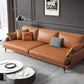 Contemporary Pillow Top Arm Seating Cushions with Pillows Sofa in Orange