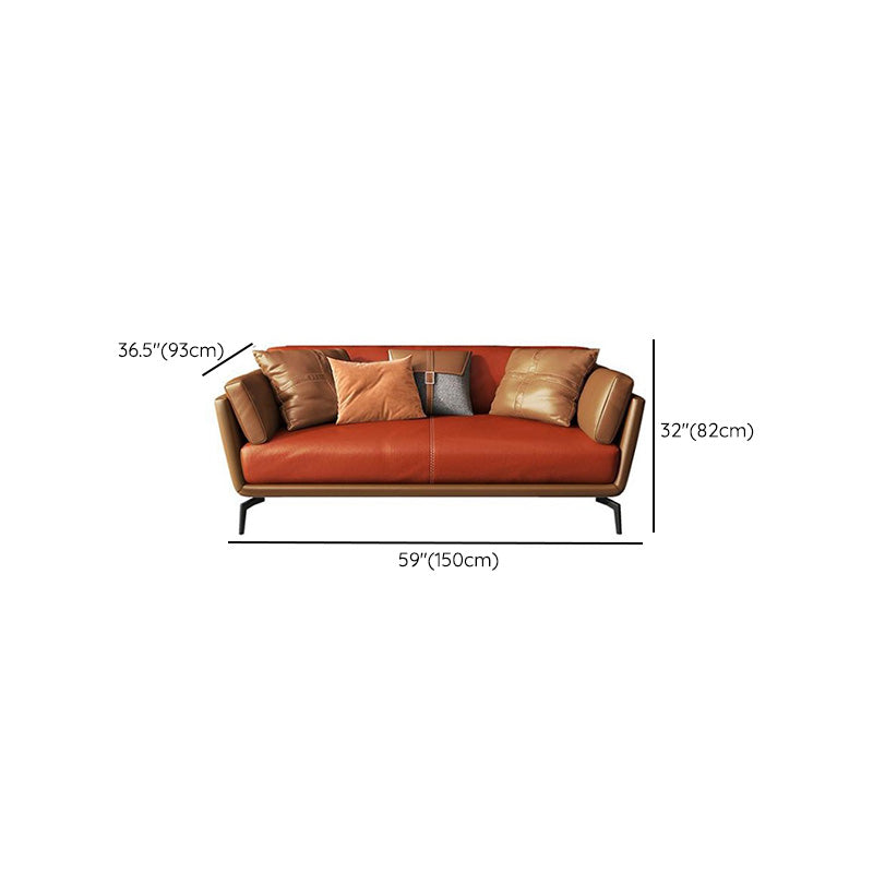Coussin d'oreiller contemporain des bras de bras avec canapé-oreiller en orange