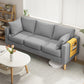 Modern Square Arm Sofa Wooden Standard Sofa for Living Room with Cushions Back Light Gray Clearhalo 'furn' 'furn_sofas' 'Furniture' 'Living Room Furniture' 'Sofa' 'sofas' 6536621