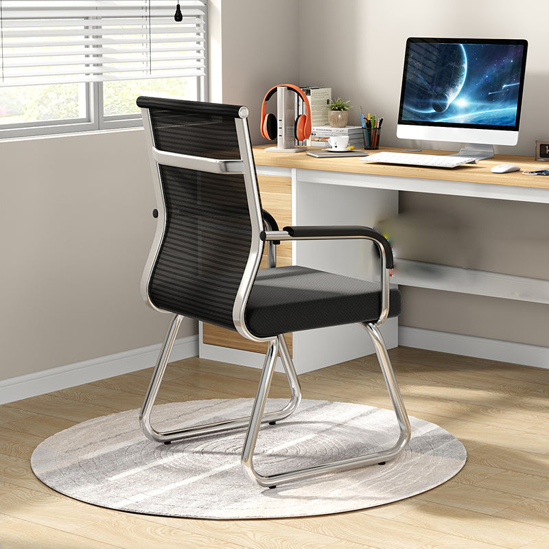 Modern Desk Chair No Distressing Fixed Arms No Wheels Office Chair Clearhalo 'furn' 'furn_office_chair' 'Furniture' 'Office Chairs' 'Office Furniture' 'office_chair' 6536872