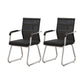 Modern Desk Chair No Distressing Fixed Arms No Wheels Office Chair Black 2 Piece Set Clearhalo 'furn' 'furn_office_chair' 'Furniture' 'Office Chairs' 'Office Furniture' 'office_chair' 6536875
