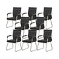 Modern Desk Chair No Distressing Fixed Arms No Wheels Office Chair Black 8 Piece Set Clearhalo 'furn' 'furn_office_chair' 'Furniture' 'Office Chairs' 'Office Furniture' 'office_chair' 6536880