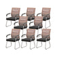 Modern Desk Chair No Distressing Fixed Arms No Wheels Office Chair Golden 8 Piece Set Clearhalo 'furn' 'furn_office_chair' 'Furniture' 'Office Chairs' 'Office Furniture' 'office_chair' 6536888