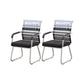 Modern Desk Chair No Distressing Fixed Arms No Wheels Office Chair Black White 2 Piece Set Clearhalo 'furn' 'furn_office_chair' 'Furniture' 'Office Chairs' 'Office Furniture' 'office_chair' 6536890