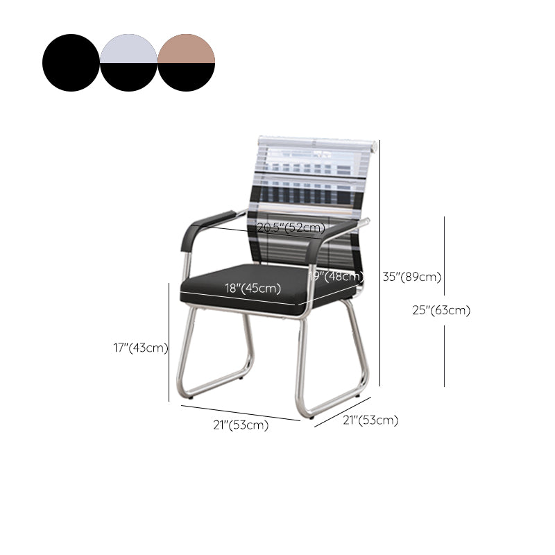 Modern Desk Chair No Distressing Fixed Arms No Wheels Office Chair Clearhalo 'furn' 'furn_office_chair' 'Furniture' 'Office Chairs' 'Office Furniture' 'office_chair' 6536899