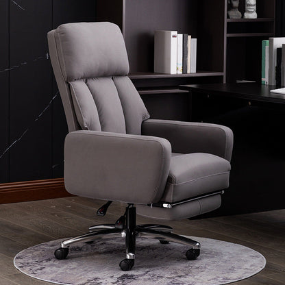 Fauteuil de direction moderne sans bras, repose-pieds inclus, chaise de direction pour le bureau