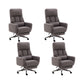 Fauteuil de direction moderne sans bras, repose-pieds inclus, chaise de direction pour le bureau