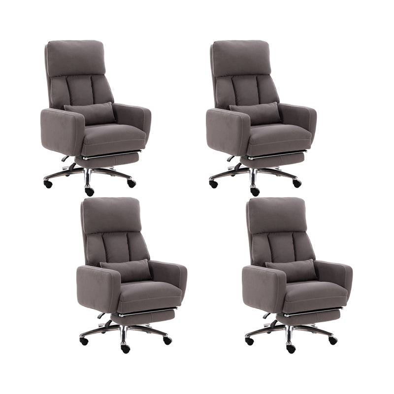 Fauteuil de direction moderne sans bras, repose-pieds inclus, chaise de direction pour le bureau