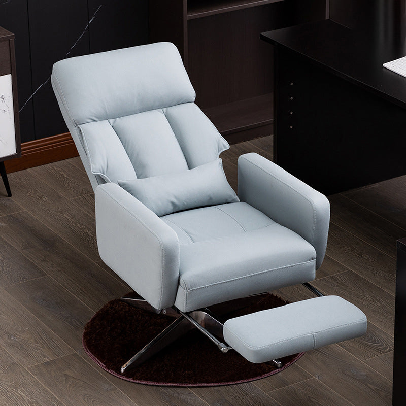Fauteuil de direction moderne sans bras, repose-pieds inclus, chaise de direction pour le bureau
