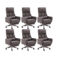 Fauteuil de direction moderne sans bras, repose-pieds inclus, chaise de direction pour le bureau