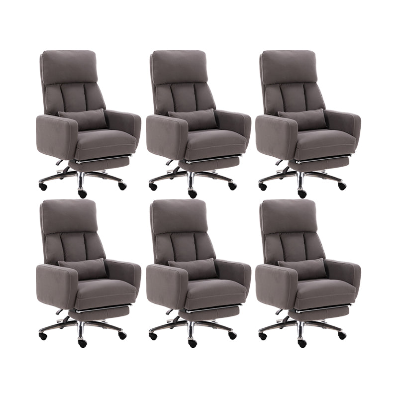 Fauteuil de direction moderne sans bras, repose-pieds inclus, chaise de direction pour le bureau