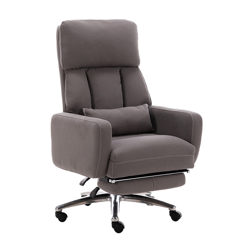 Fauteuil de direction moderne sans bras, repose-pieds inclus, chaise de direction pour le bureau