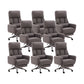 Fauteuil de direction moderne sans bras, repose-pieds inclus, chaise de direction pour le bureau