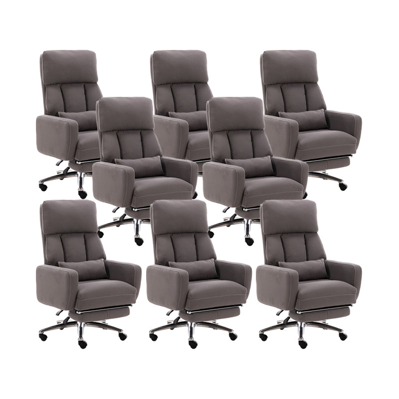 Fauteuil de direction moderne sans bras, repose-pieds inclus, chaise de direction pour le bureau