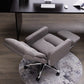 Fauteuil de direction moderne sans bras, repose-pieds inclus, chaise de direction pour le bureau