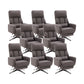 Fauteuil de direction moderne sans bras, repose-pieds inclus, chaise de direction pour le bureau