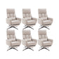 Fauteuil de direction moderne sans bras, repose-pieds inclus, chaise de direction pour le bureau