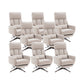 Fauteuil de direction moderne sans bras, repose-pieds inclus, chaise de direction pour le bureau