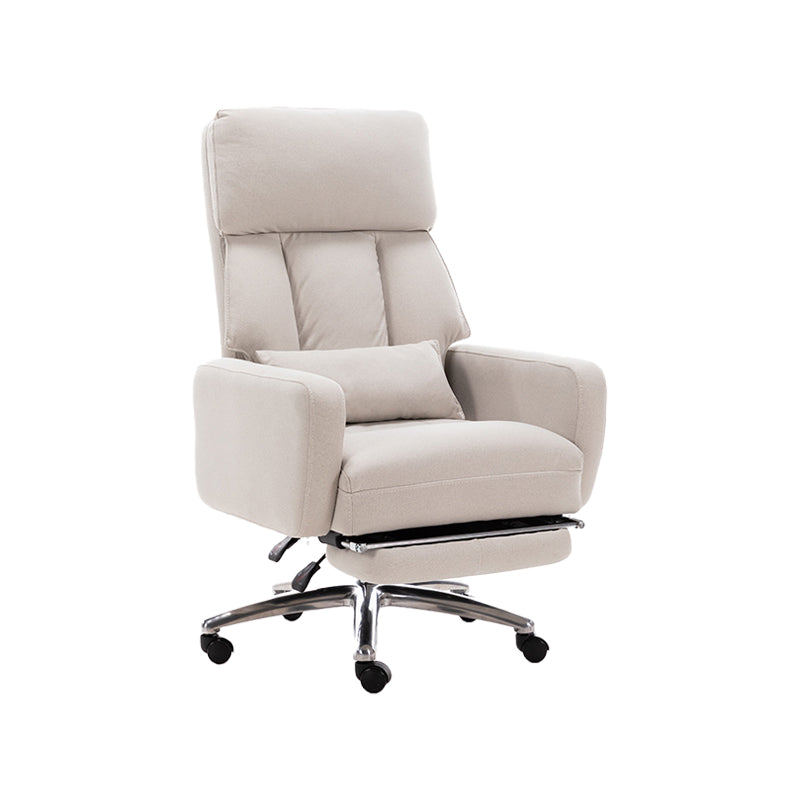 Fauteuil de direction moderne sans bras, repose-pieds inclus, chaise de direction pour le bureau