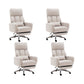 Fauteuil de direction moderne sans bras, repose-pieds inclus, chaise de direction pour le bureau