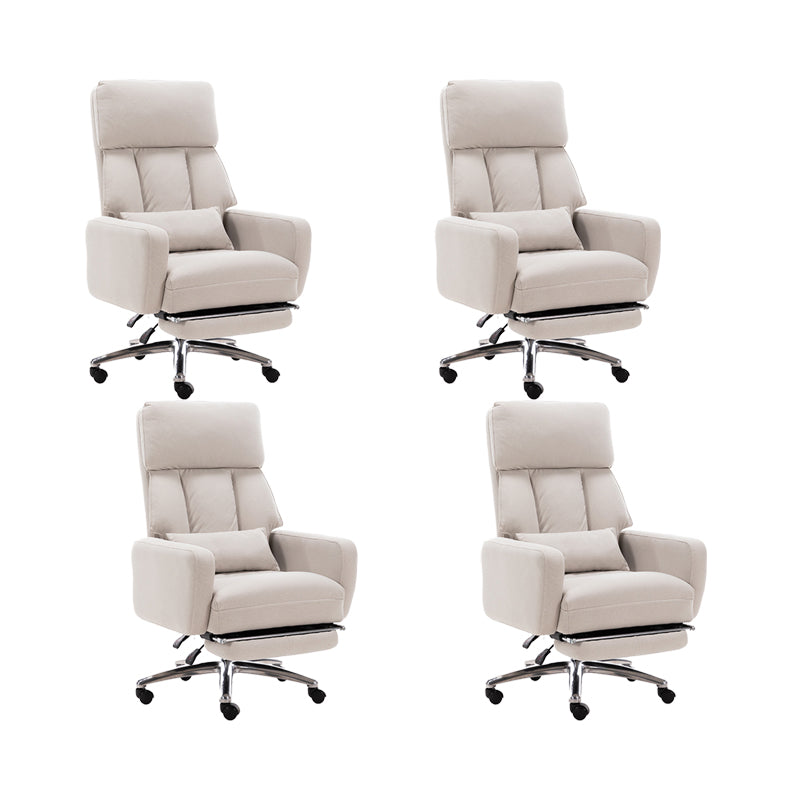 Fauteuil de direction moderne sans bras, repose-pieds inclus, chaise de direction pour le bureau