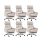 Fauteuil de direction moderne sans bras, repose-pieds inclus, chaise de direction pour le bureau