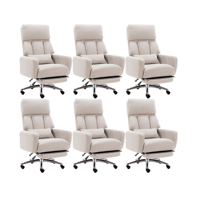Fauteuil de direction moderne sans bras, repose-pieds inclus, chaise de direction pour le bureau