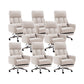 Fauteuil de direction moderne sans bras, repose-pieds inclus, chaise de direction pour le bureau