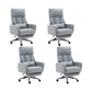 Fauteuil de direction moderne sans bras, repose-pieds inclus, chaise de direction pour le bureau