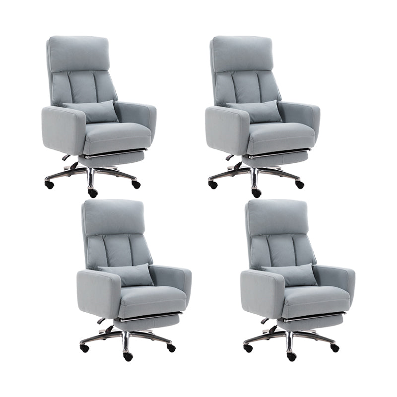 Fauteuil de direction moderne sans bras, repose-pieds inclus, chaise de direction pour le bureau